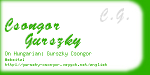 csongor gurszky business card